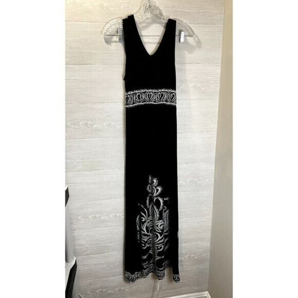 Forever Women's Black Surplice‎ Sleeveless Maxi Dress - Picture 4 of 7